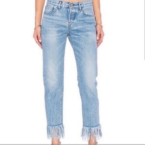 3X1 Fringe Bottom Jeans